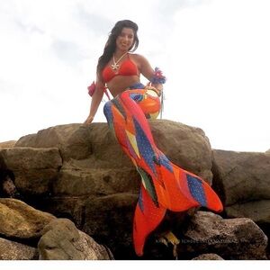 Colorful Mermaid Tail for Swimming